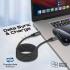Promate Springy USB-C to USB-C Premium Magnetic Self-Organizing Cable with 60W Power Delivery and 120cm Durable Nylon Braided Sync and Charge Cable, Reversible Connectors, Thick Copper Core - Black